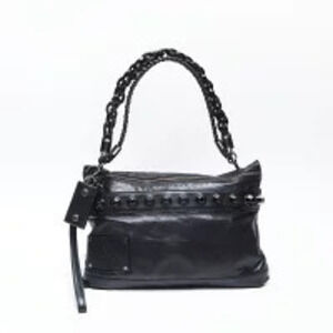 Gucci Bag Studded Leather Black Shoulder
